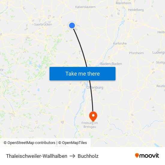 Thaleischweiler-Wallhalben to Buchholz map