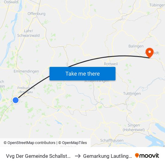 Vvg Der Gemeinde Schallstadt to Gemarkung Lautlingen map