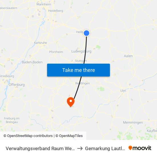 Verwaltungsverband Raum Weinsberg to Gemarkung Lautlingen map