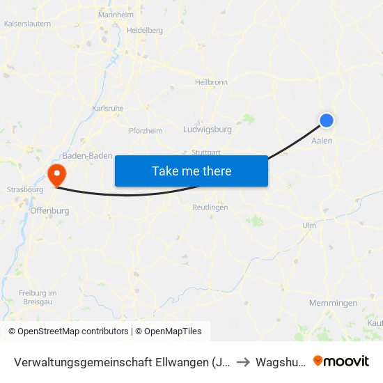 Verwaltungsgemeinschaft Ellwangen (Jagst) to Wagshurst map