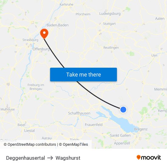 Deggenhausertal to Wagshurst map