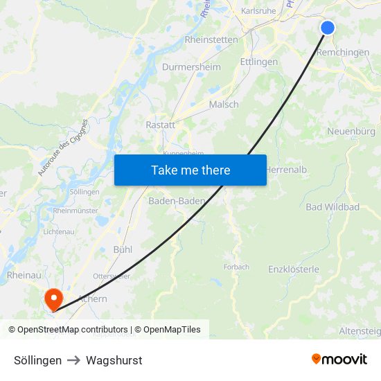 Söllingen to Wagshurst map