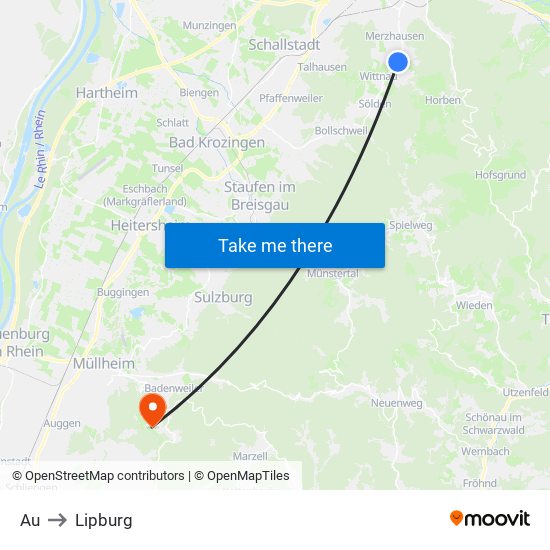 Au to Lipburg map