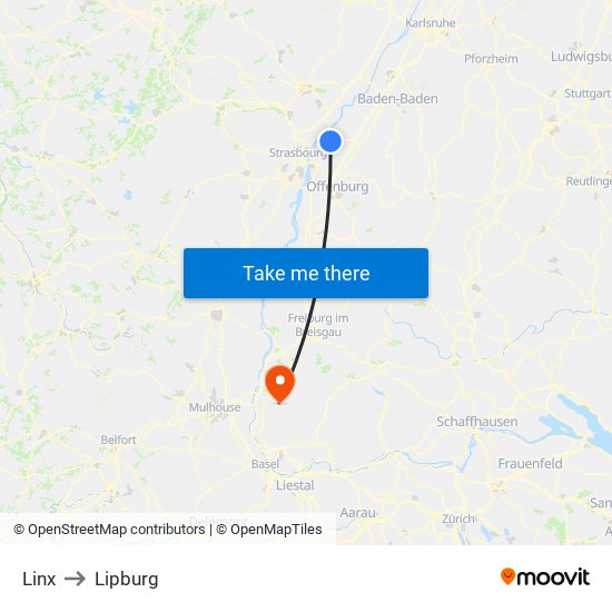 Linx to Lipburg map