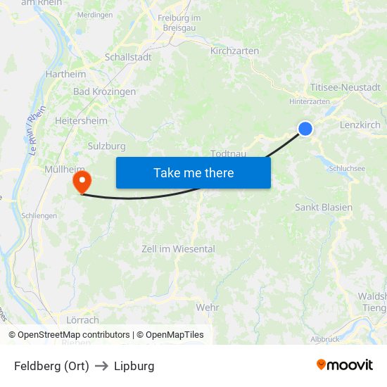 Feldberg (Ort) to Lipburg map