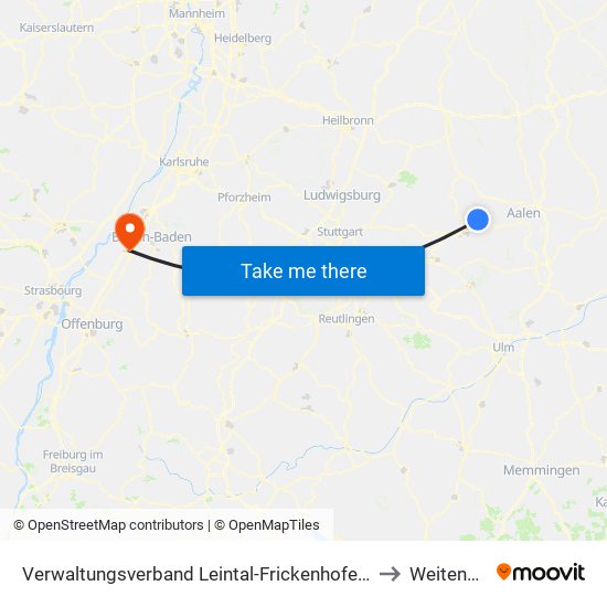 Verwaltungsverband Leintal-Frickenhofer Höhe to Weitenung map