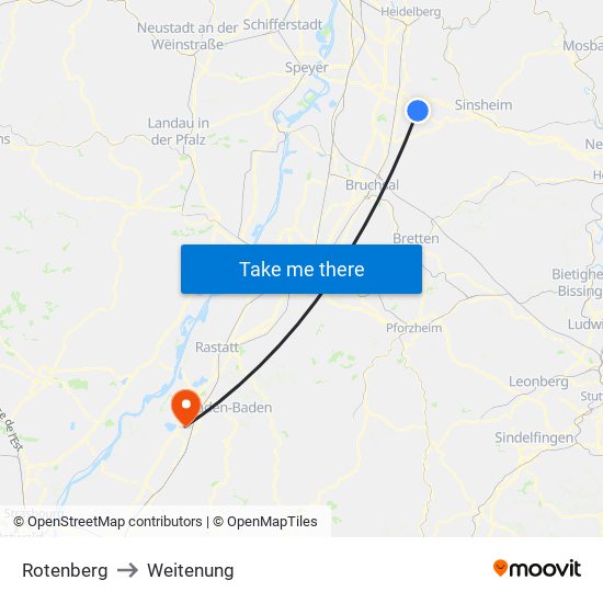 Rotenberg to Weitenung map