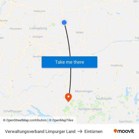 Verwaltungsverband Limpurger Land to Eintürnen map