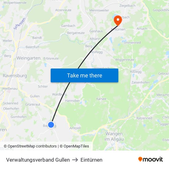 Verwaltungsverband Gullen to Eintürnen map