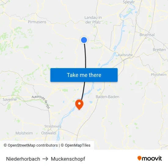 Niederhorbach to Muckenschopf map
