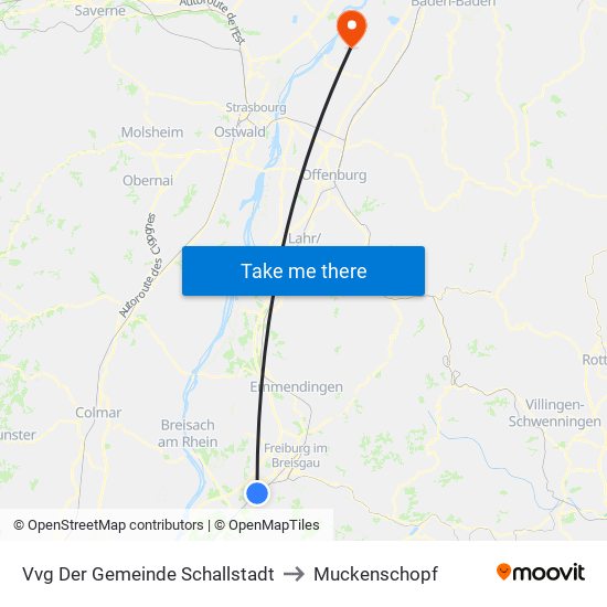 Vvg Der Gemeinde Schallstadt to Muckenschopf map