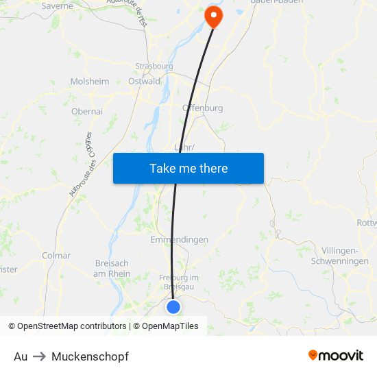 Au to Muckenschopf map