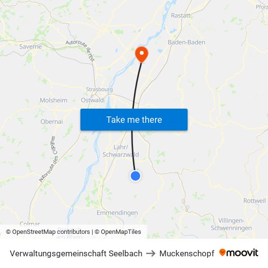 Verwaltungsgemeinschaft Seelbach to Muckenschopf map