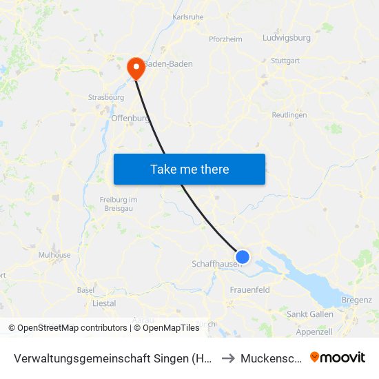 Verwaltungsgemeinschaft Singen (Hohentwiel) to Muckenschopf map