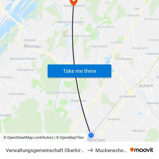 Verwaltungsgemeinschaft Oberkirch to Muckenschopf map