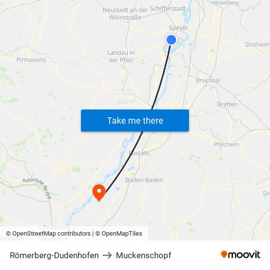 Römerberg-Dudenhofen to Muckenschopf map