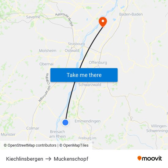 Kiechlinsbergen to Muckenschopf map