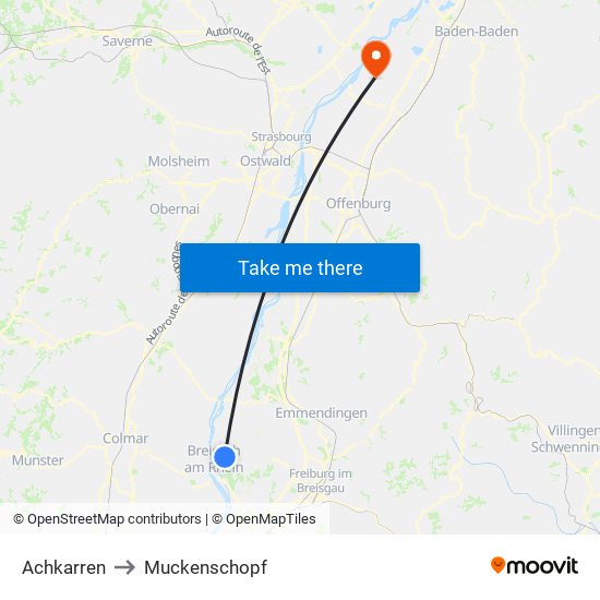 Achkarren to Muckenschopf map