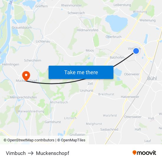 Vimbuch to Muckenschopf map