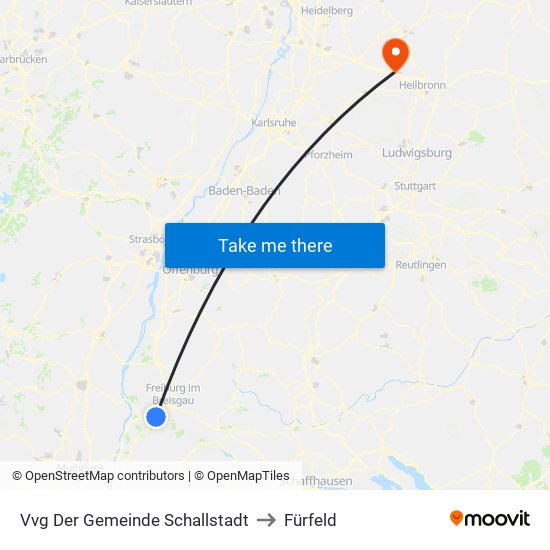 Vvg Der Gemeinde Schallstadt to Fürfeld map