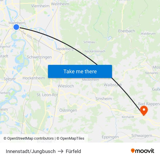 Innenstadt/Jungbusch to Fürfeld map