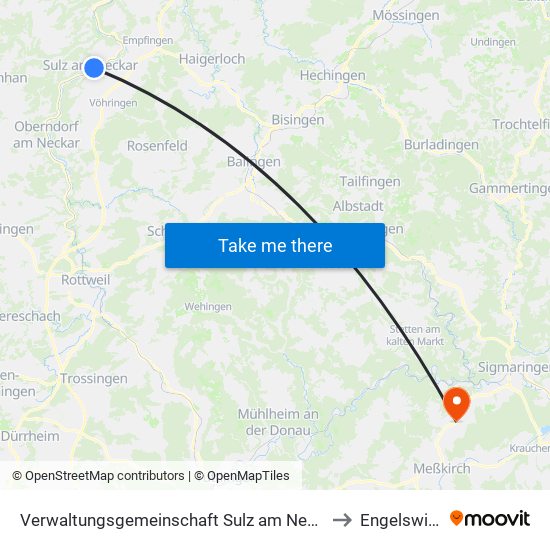 Verwaltungsgemeinschaft Sulz am Neckar to Engelswies map