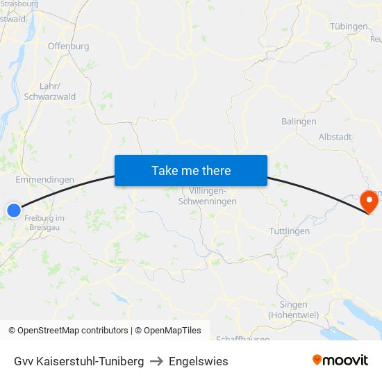 Gvv Kaiserstuhl-Tuniberg to Engelswies map