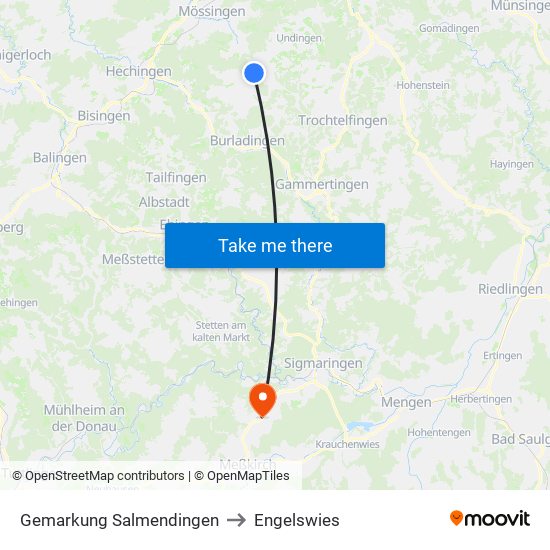 Gemarkung Salmendingen to Engelswies map