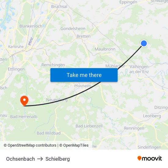 Ochsenbach to Schielberg map