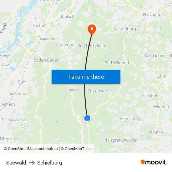 Seewald to Schielberg map