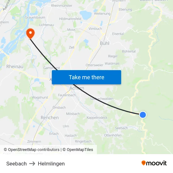 Seebach to Helmlingen map
