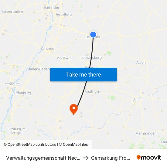 Verwaltungsgemeinschaft Neckarsulm to Gemarkung Frommern map