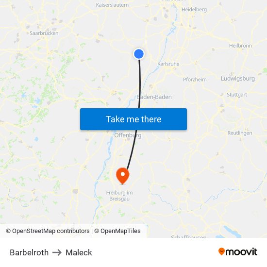 Barbelroth to Maleck map