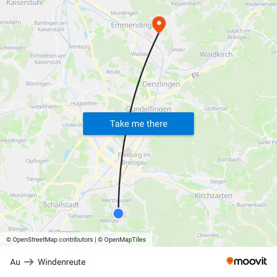 Au to Windenreute map