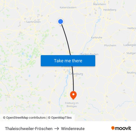 Thaleischweiler-Fröschen to Windenreute map