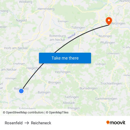 Rosenfeld to Reicheneck map