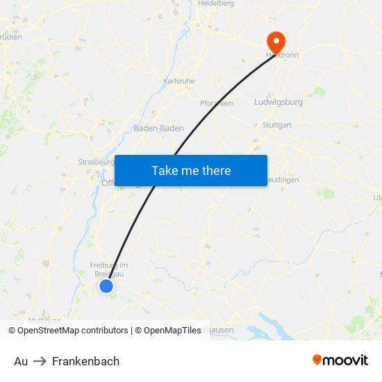 Au to Frankenbach map