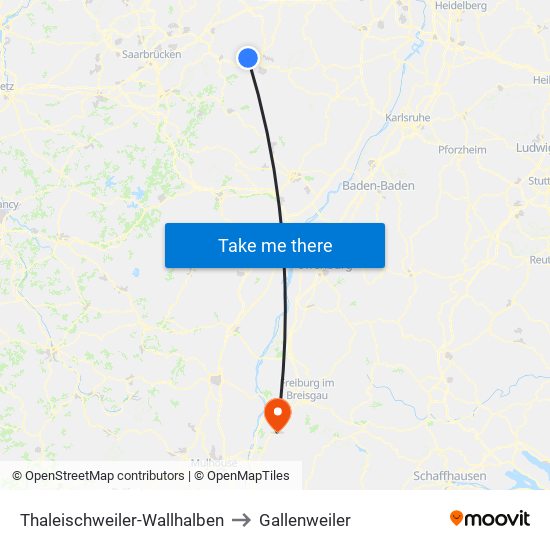 Thaleischweiler-Wallhalben to Gallenweiler map