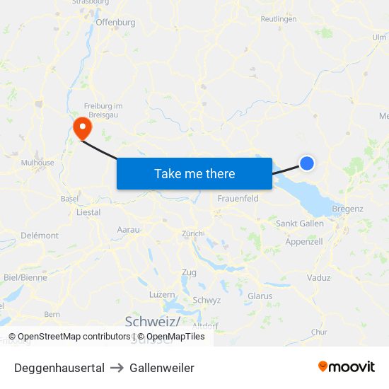 Deggenhausertal to Gallenweiler map