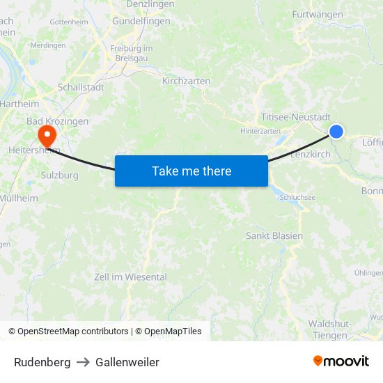 Rudenberg to Gallenweiler map