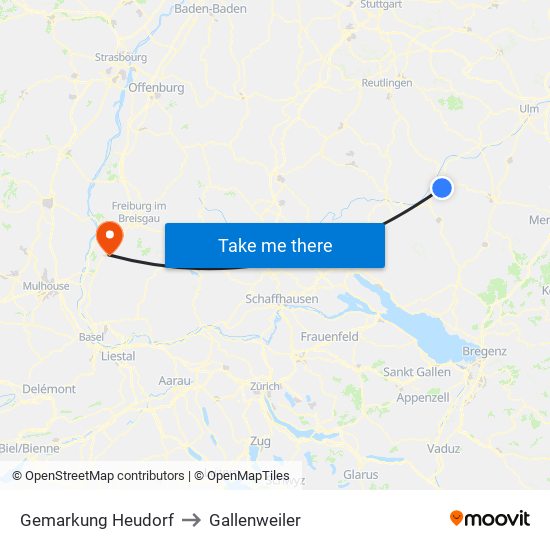 Gemarkung Heudorf to Gallenweiler map