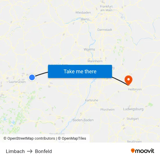 Limbach to Bonfeld map