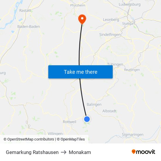 Gemarkung Ratshausen to Monakam map