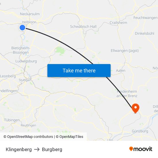 Klingenberg to Burgberg map