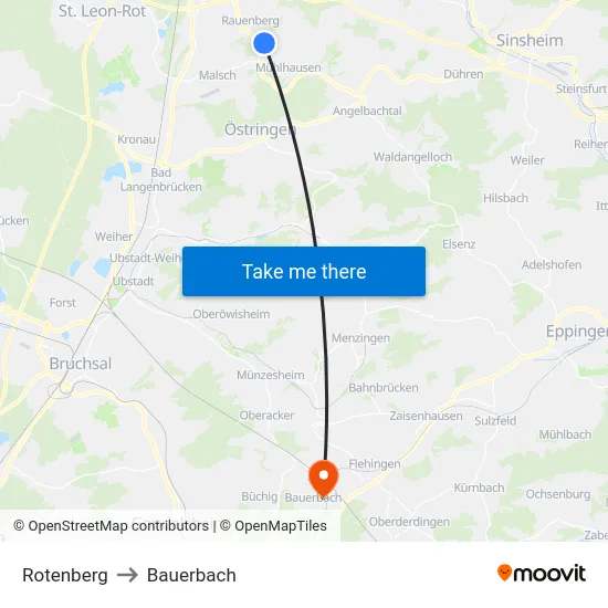 Rotenberg to Bauerbach map