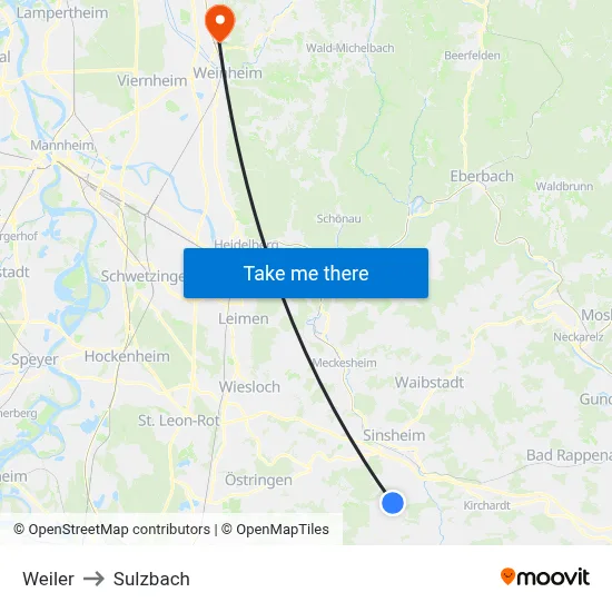 Weiler to Sulzbach map