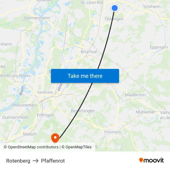 Rotenberg to Pfaffenrot map