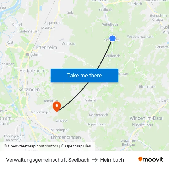 Verwaltungsgemeinschaft Seelbach to Heimbach map