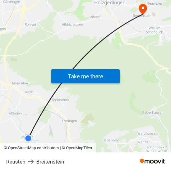 Reusten to Breitenstein map