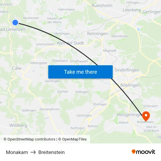 Monakam to Breitenstein map